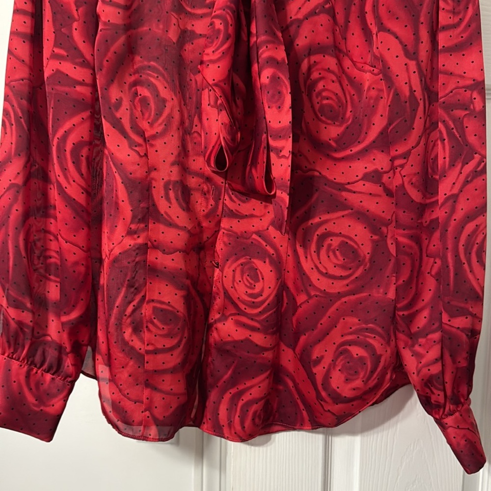 WHBM Roses Blouse - Picture 4 of 7